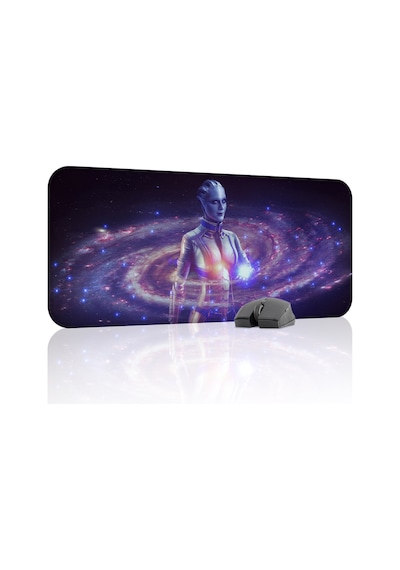 Mass Effect Kaymaz Dikişli Kauçuk Oyuncu Mousepad V4 - 70x30 Xl Gaming Mouse Pad Fare Altlığı