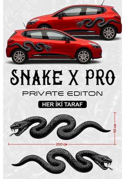 Snake X Pro Prıvate Edıtıon Yan Gövde Sticker Çift - 864812065