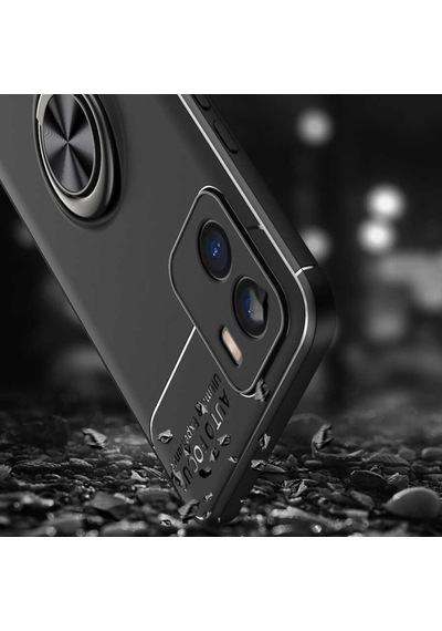 Vivo Y15S Kılıf Yüzüklü Magnetli Ravel Case Kapak