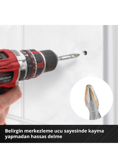 Einhell XS-CASE 4 Parça Seramik Ucu Seti - 49051404