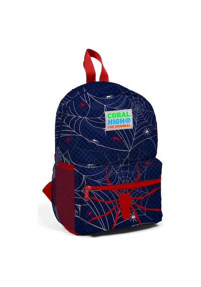 Coral High Kids Lacivert Kırmızı Örümcek Desenli İki Bölmeli Yuva Sırt Çantası 23520