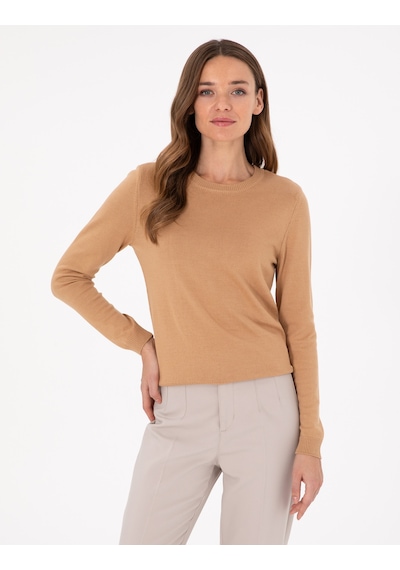 Pierre Cardin Kadın Camel Kazak /triko 50300769-vr015 Camel