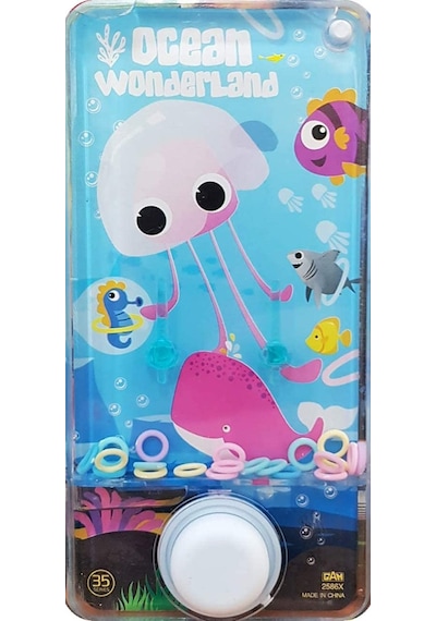 Pink Transparent Ocean World For Kids Water Ring Game Water Ring Okyanus Dünyası Sulu Halka Oyunu