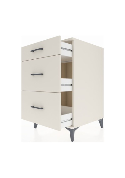 Kronos Komodin 3 Çekmeceli 60x59x96 Aytaşı-aytaşı Aytaşı