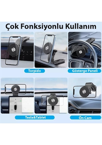 Ally Ayarlanabilir Araç İçi Torpido Üstü Manyetik Telefon Tutucu- 5775