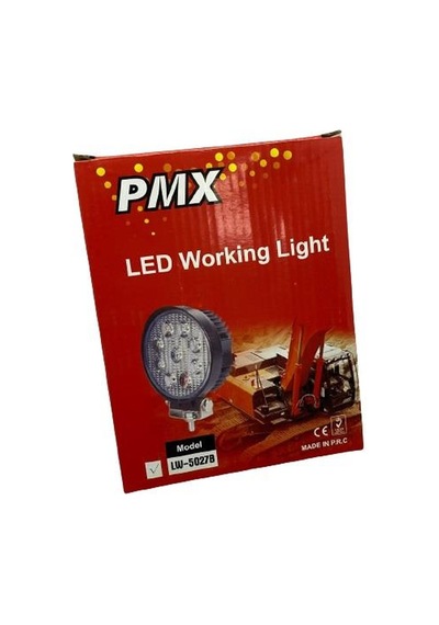 10v-30v Çalışma Lambası Yuvarlak 9 X 3w Power Ledli 114 114 37 Mm