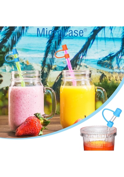 Microcase Yeti Ve Stanley Termoslar İçin Esnek Silikon Pipet Ucu Koruma Kılıfı 8mm-al4950 Şeffaf