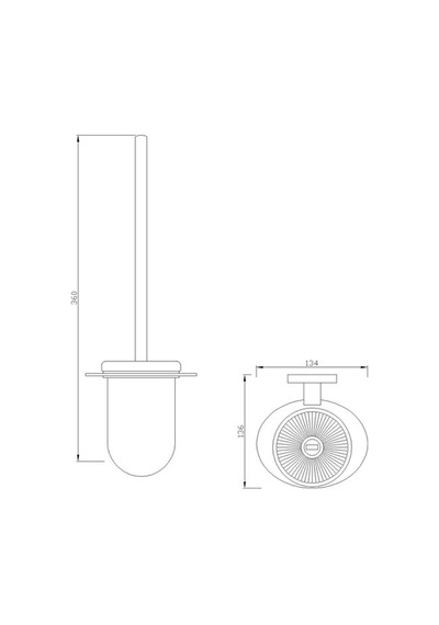 Fc-40104 Krom Tuvalet Fırçalığı Renkli