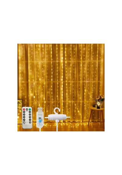 Kumandalı Led Perde - 3x3 Metre, Animasyonlu