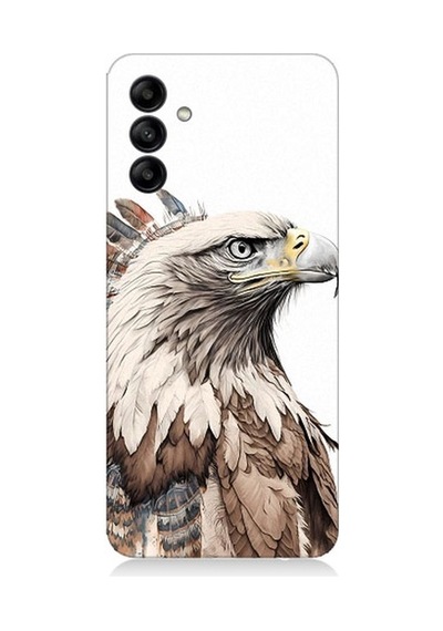 Samsung Galaxy A55 Uyumlu Savaşçı Kartal Desenli Silikon Kılıf