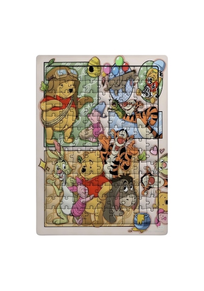 Ghostbastır Design Winnie The Pooh 99 Parça Ayaklı Puzzle Dekoratif Çocuk Yapbozu 027