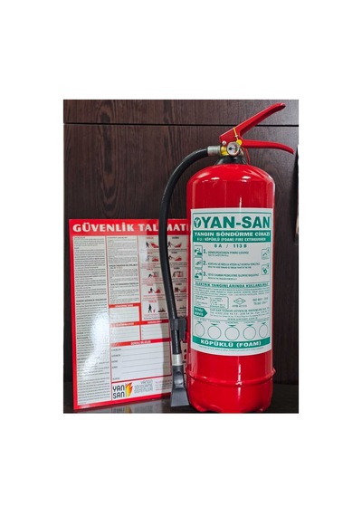 6 Kg Yangın Söndürme Cihazı Aff Köpük Ve Yangın Güvenlik Talimatı - 585549463