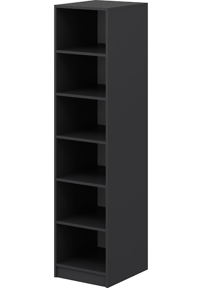 Minar Kale 1 Kapaklı Dolap İlkbahar Mebran 210cm - Antrasit/antrasit - Raflı Antrasit