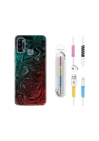 Infinix Hot 9 Play Kılıf Kablo Koruyuculu Curl 1850