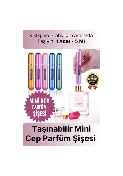 Özel Üretim Pratik Otomatik Doldurulabilir Taşınabilir Atomizer Seyahat Mini Cep Parfüm Şişesi 5 Ml
