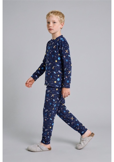 Defacto Uzay Baskılı Uzun Kollu Üst Lastikli Paça 2li Pijama Takımı Erkek Çocuk I3395a826cwnv241 Lacivert-nv241 Defacto Uzay Baskılı Uzun Kollu Üst Lastikli Paça 2li Pijama Takımı Erkek Çocuk I3395a826cwnv241 Lacivert-nv241