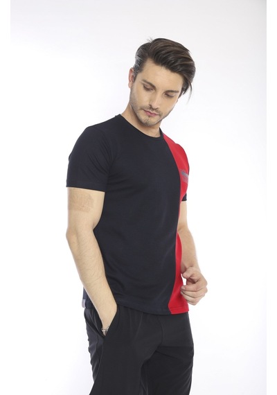 Escetic Erkek Spor, Abd Pike Interlok 1. Kalite Kumaş Lacivert Slimfit Bi Lacivert