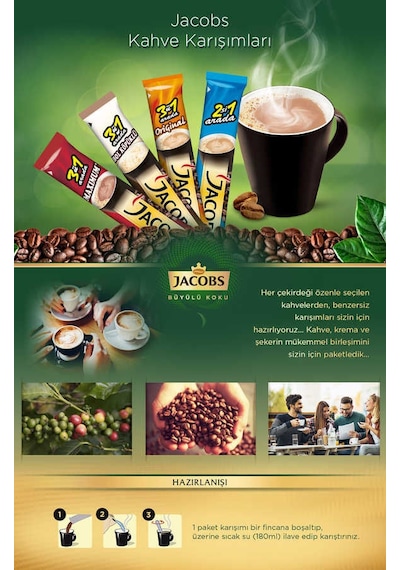 Jacobs 2'si 1 Arada Kahve 80 x 14 G