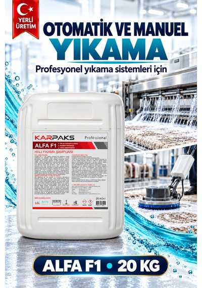 Alfa F1 Ultra Halı Yıkama Şampuanı 20kg Tekli