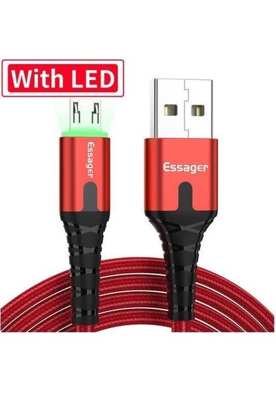 Essager 2.4a Usb Type-c Ledli Kablo 200cm