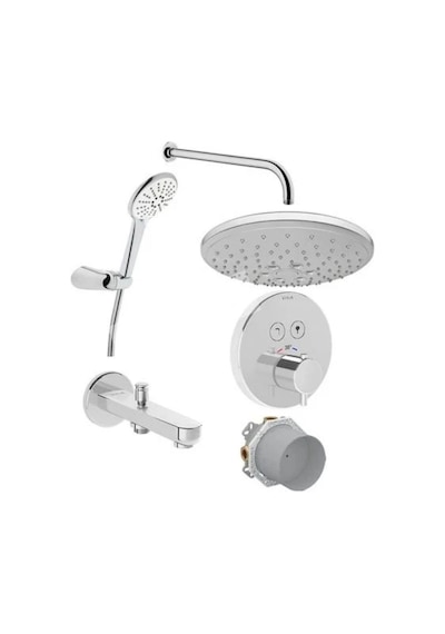 Artema Aquaheat Ankastre Termostatik Duş Seti Krom A49293