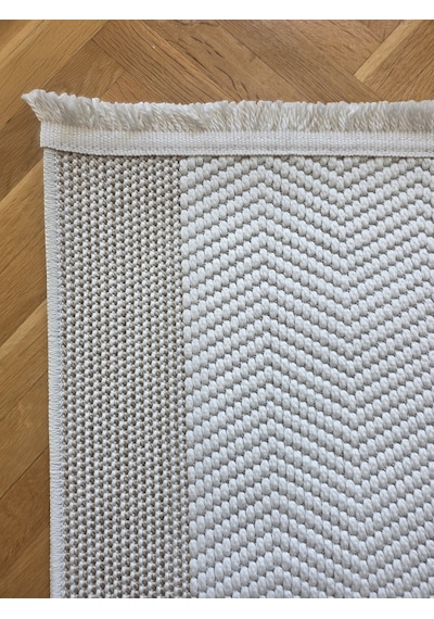 Elvey Home Lara Krem Bej Sisal İskandinav Extra Yumuşak Özel Kesim Kolay Temizlenen Salon Koridor Mutfak Halısı 01-krem/bej
