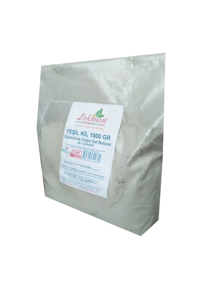 Lokman Yeşil Kil Öğütülmüş Doğal Saf Naturel 1 KG