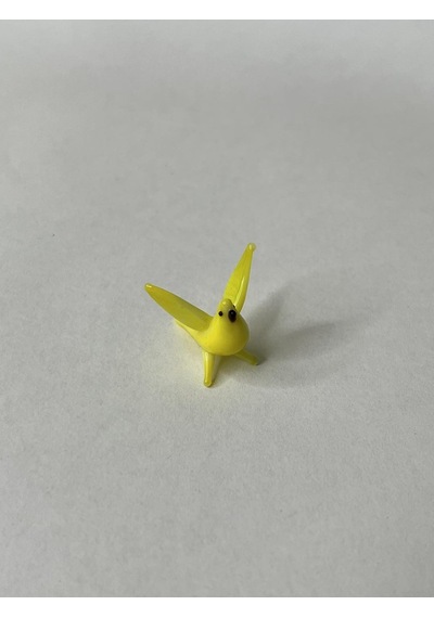 El Yapımı Mini Murano Cam Kuş Biblo A146-03