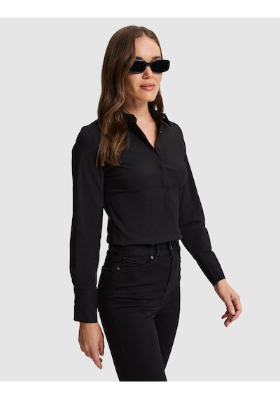 Pierre Cardin Siyah Slim Fit Uzun Kollu Gömlek 50331517 Vr046