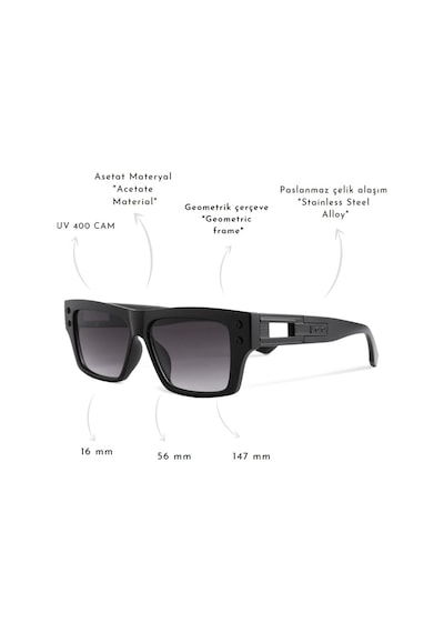 Watchofroyal Royal Eyewear Re2852 Koyu Siyah Erkek Güneş Gözlüğü