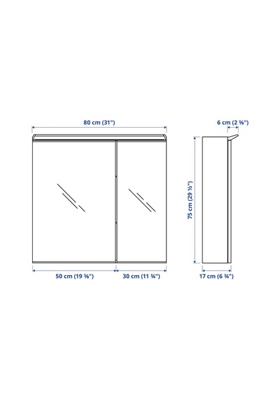 Banyo Duvar Dolabı, 80x17x75 Cm Diğer Banyo Duvar Dolabı, 80x17x75 Cm Diğer