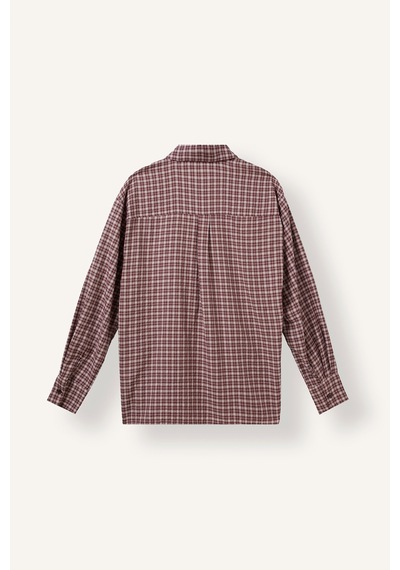 Defacto Regular Fit Klasik Yaka Kareli Flanel Uzun Kollu Gömlek F9082ax26aubr98 Bordo-br98