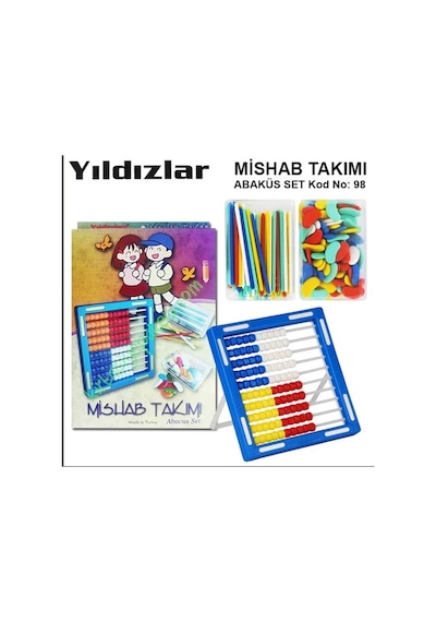 Yıldızlar Abaküs Mishap Takımı Kod:098 Sayı Boncuğu Sayma