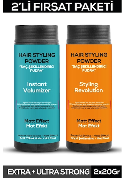 Fontenay Saç Şekillendirici Pudra Toz Wax Mat Effect Ve Ultra Strong 20gr + Şekil Tarak'ı 2 + Saç Spreyi 2 400ml 4'lü Set