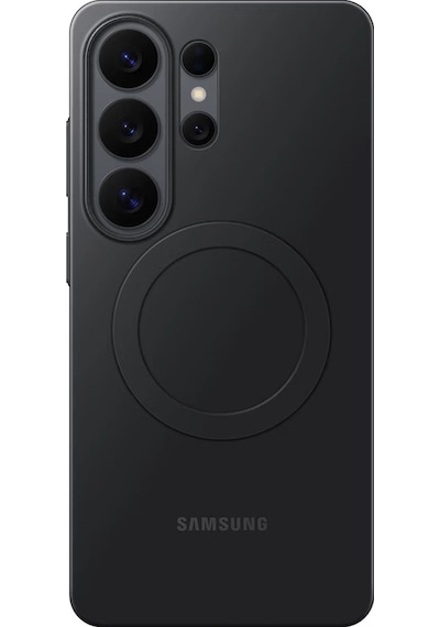 Samsung Galaxy Uyumlu S26 Ultra Silikon Magnet Kılıf Siyah