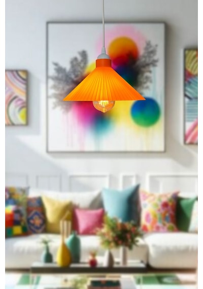 Salon Avize,mutfak Avize,14 Farklı Renk Yatak Odası Avize,pinterest Avize, Bohem Avize E27 Duy Turuncu