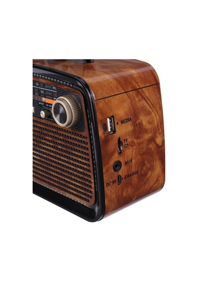 Bluetooth Hoparlör Nostaljik Radyo Fenerli Şarjlı Speaker Sd Kart Usb Aux Girişli Fm Radyo