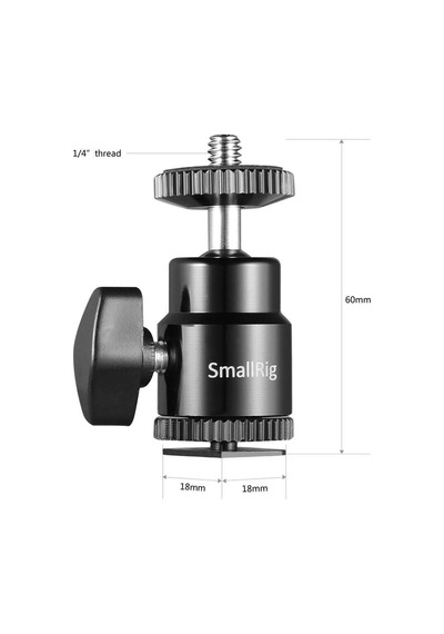 Smallrig 2059 1/4 ''top Kafa Ek 1/4'' Vida 2 Adet