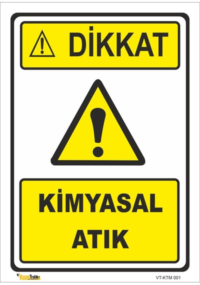 Kimyasal Atık - Isg Levhası Levha 15x21 Cm Sticker