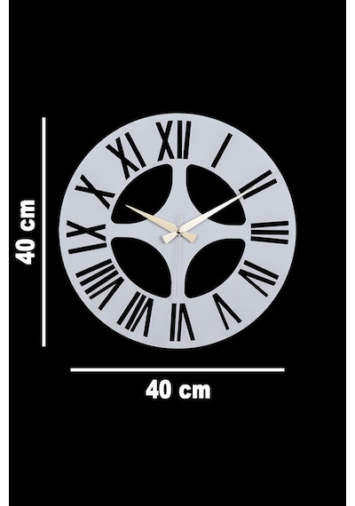 Roma Model Metal Lazer Kesim Akar Sessiz Mekanizmalı Duvar Saati 40 40 Cm -m028 Beyaz Roma Model Metal Lazer Kesim Akar Sessiz Mekanizmalı Duvar Saati 40 40 Cm -m028 Beyaz