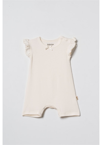 Babycosy Organic Wear %100 Organik Pamuk,2 Li Kız Bebek Tulum,fırfırlı Kısa Kol,yazlık Tulum Set,0-24 Ay,bebek Serisi Ekru Babycosy Organic Wear %100 Organik Pamuk,2 Li Kız Bebek Tulum,fırfırlı Kısa Kol,yazlık Tulum Set,0-24 Ay,bebek Serisi Ekru