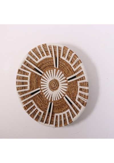 Aspendos 60x14 Cm Çap- Doğal Abaka Duvar Tabağı