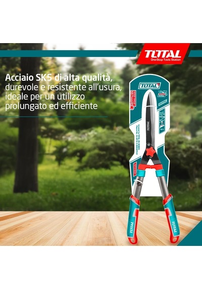 Çit Budama Makası 11 X 32 X 32 Cm Mavi Uzunluk 557 Mm Bahçe İşleri İçin Teflon Bıçaklı İki El Çit Makas