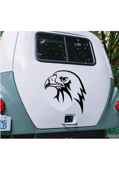 Kartal Eagle Beşiktaş Karakartal Sticker - Araba Oto Motosiklet Karavan Cam Araç Sticker - 00146 60X56 Cm
