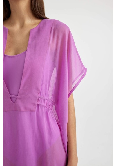 DeFacto Şifon Kimono-Fall in Love Z9958AZ24SMPR442 Mor