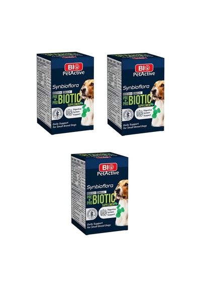Bio Petactive Synbioflora Mini Irk Köpek Probiotic Sindirim Destekleyen 60 Tablet 30 G X 3 Adet