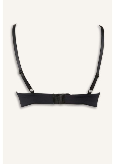 Defacto Micro Kaplı Full Push Up Balenli Tişört Bra T8478az26spbk81 Siyah-bk81
