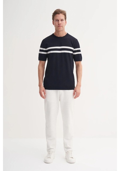Cazador 3036 Erkek Bisiklet Yaka Triko T-shirt Laci