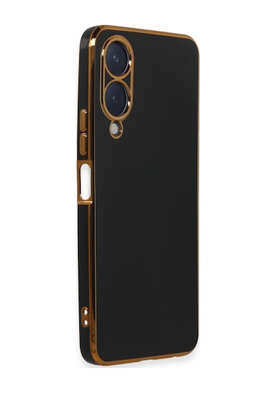 Vivo Y17s Uyumlu Kılıf Volet Silikon - Siyah