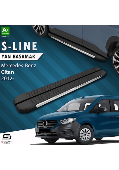 S-dizayn Mercedes Citan S-line Krom Yan Basamak 193 Cm 2012 Üzeri